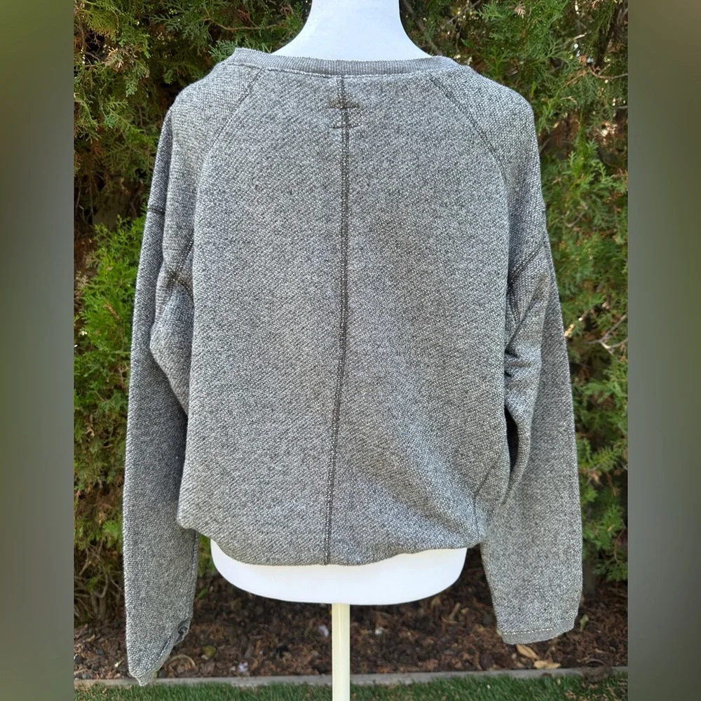 Vintage Y2K Women’s Converse One Star Grey Cotton Shirt Sweater Large - Picture 3 of 6